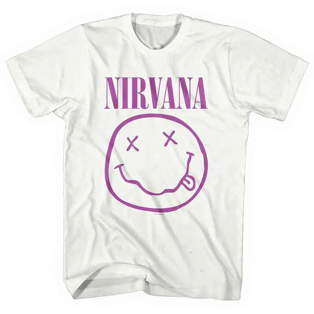 Nirvana - Purple Happy Face Shirt (T-Shirt) - Joco Records