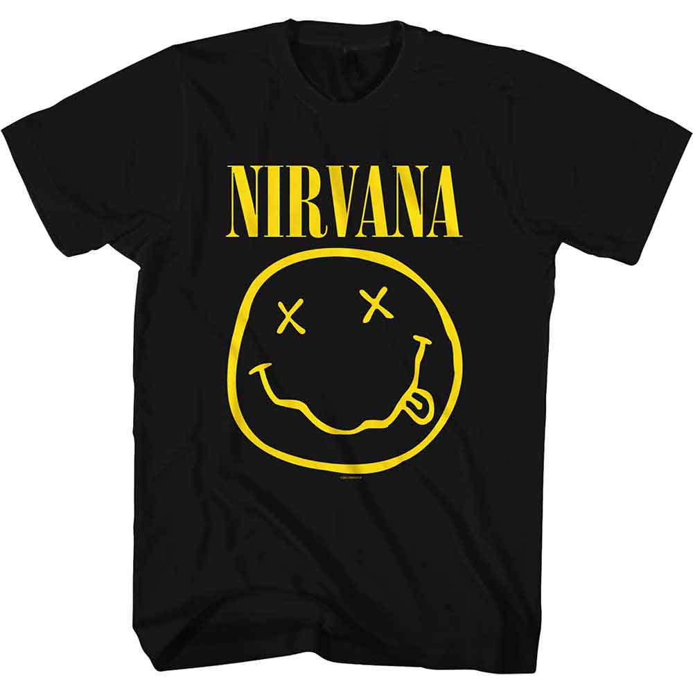 Nirvana - Yellow Happy Face Shirt (T-Shirt)