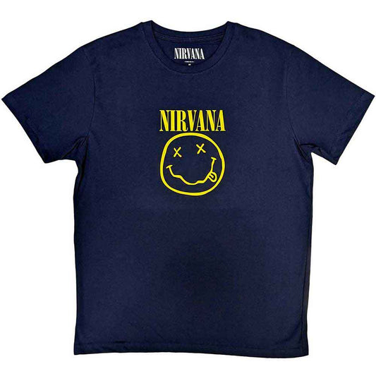 Nirvana - Yellow Happy Face Tee (T-Shirt)