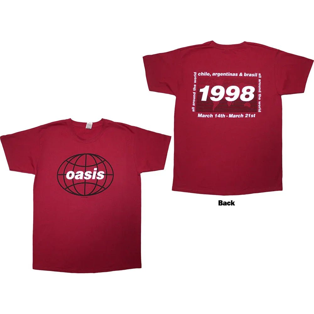 Oasis - 1998 World Tour - South America (T-Shirt) - Joco Records
