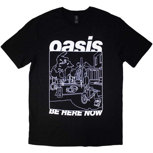 Oasis - Be Here Now Line Drawing (T-Shirt)