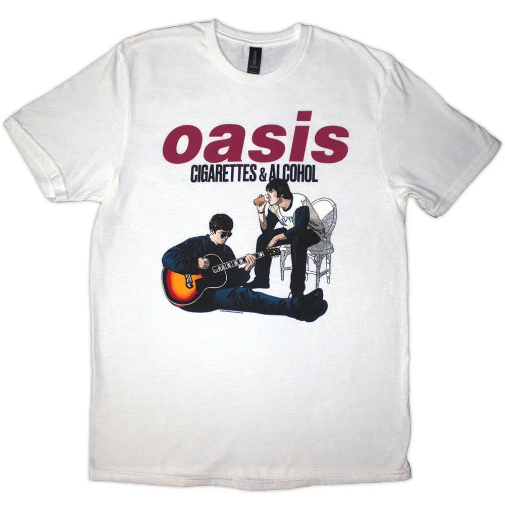 Oasis - Cigarettes & Alcohol Illustration (T-Shirt) - Joco Records
