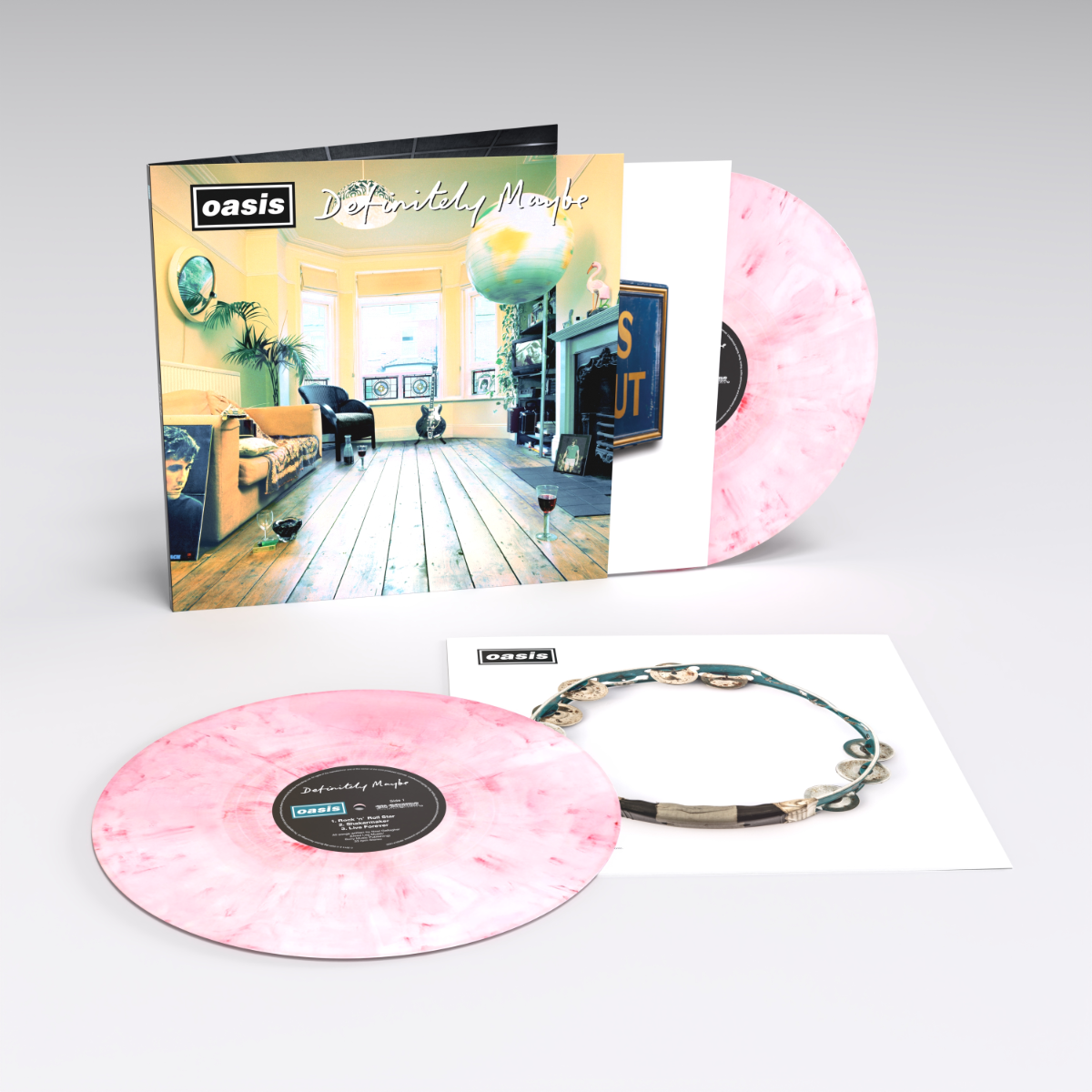 Oasis - Definitely Maybe : 30th Anniversary Edition (Color Vinyl, Pink & White) (2 LP) - Joco Records