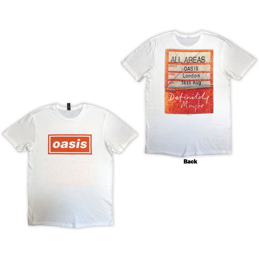 Oasis - Definitely Maybe AAA Pass (T-Shirt) - Joco Records