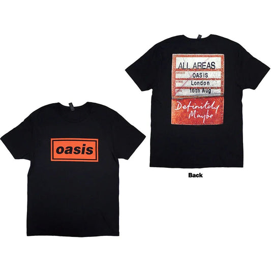 Oasis - Definitely Maybe AAA Pass (T-Shirt) - Joco Records