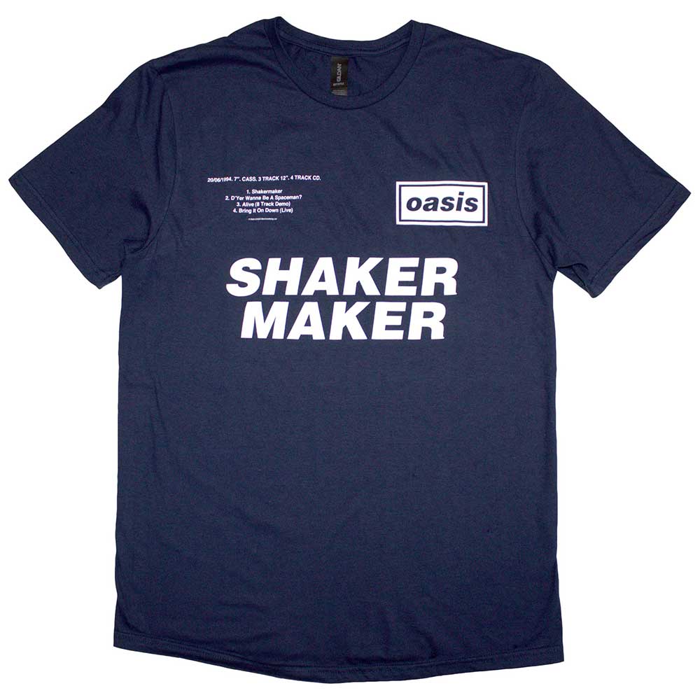 Oasis - Shakermaker Tracklisting (T-Shirt)