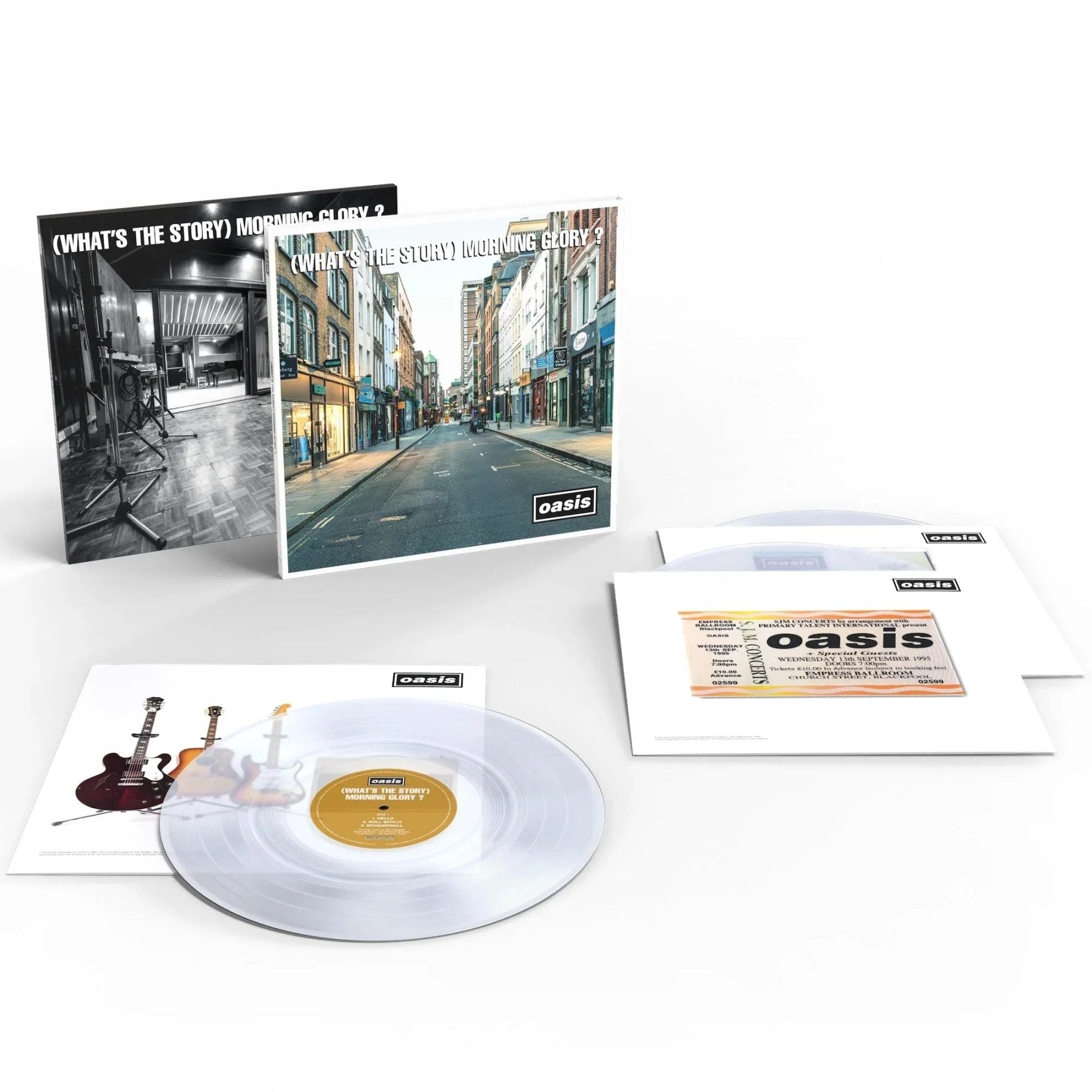 Oasis - (What's The Story) Morning Glory? (30th Anniversary Deluxe Edition, Clear Vinyl) (3 LP) - Joco Records