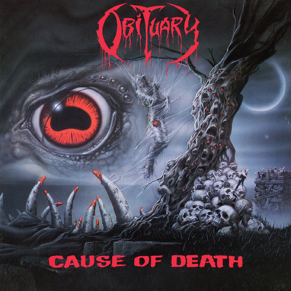 Obituary - Cause Of Death - Remastered (Gray With Black Splatter Vinyl)