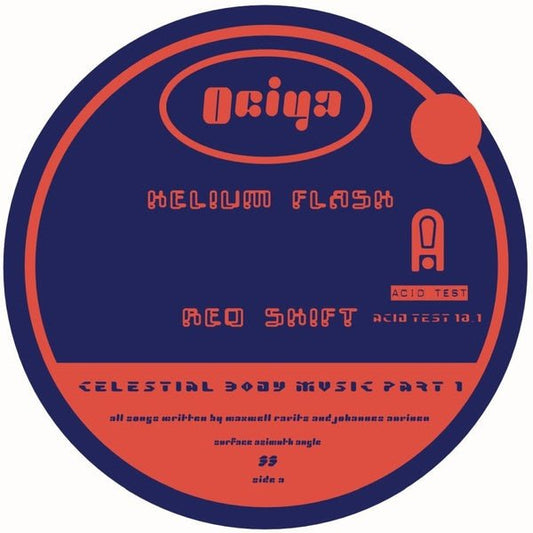 Ociya Aka Patricia & Tin Man - Celestial Body Music Part 1 (12 - Inch Vinyl) - Joco Records