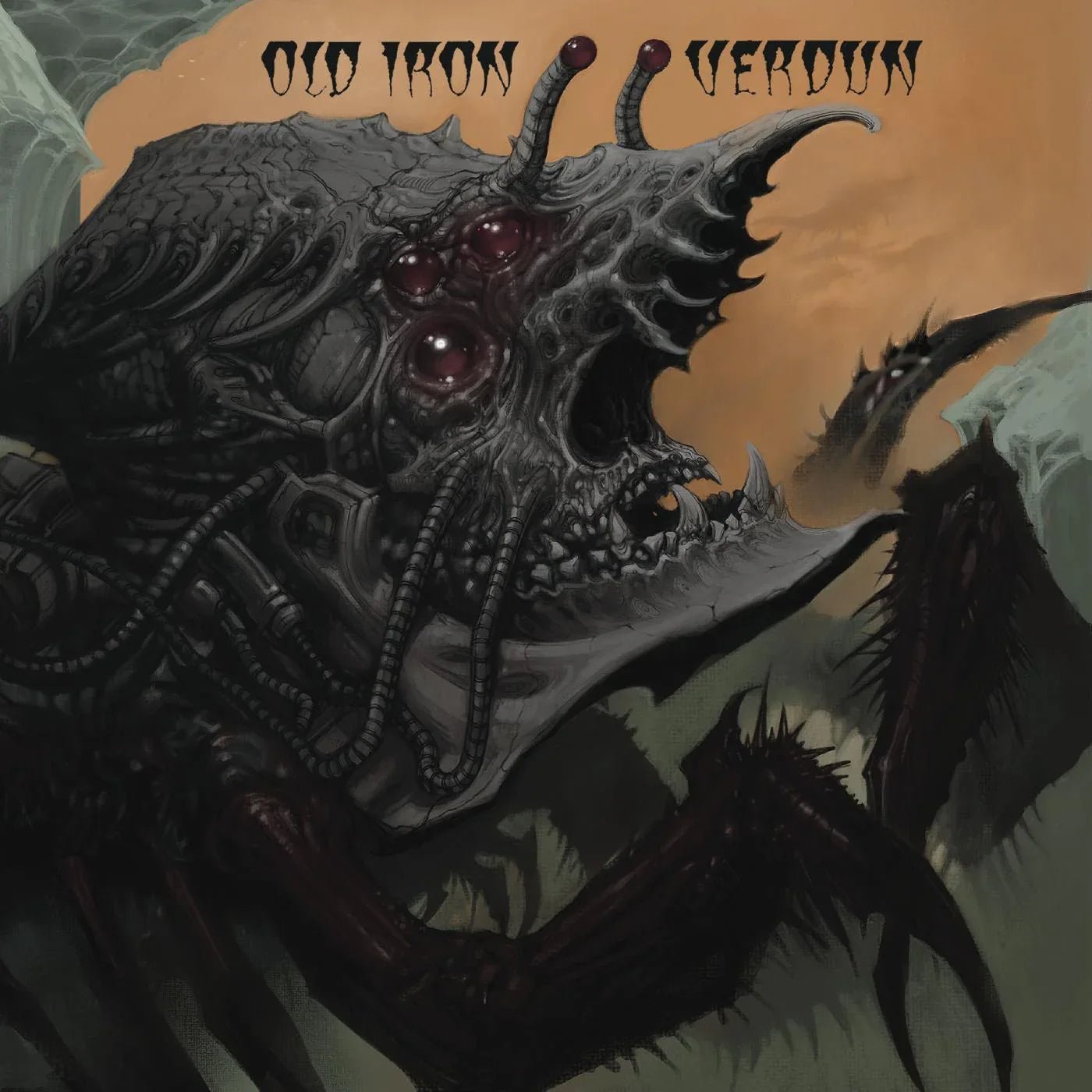 Old Iron/Verdun - Old Iron/Verdun Split EP (Clear & Orange Marble Vinyl) (LP) - Joco Records