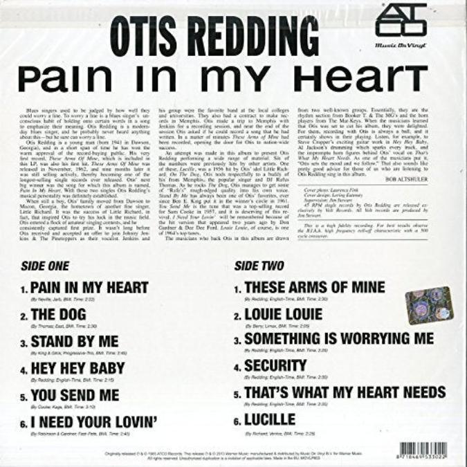 Otis Redding - Pain In My Heart (180 Gram) (LP) - Joco Records