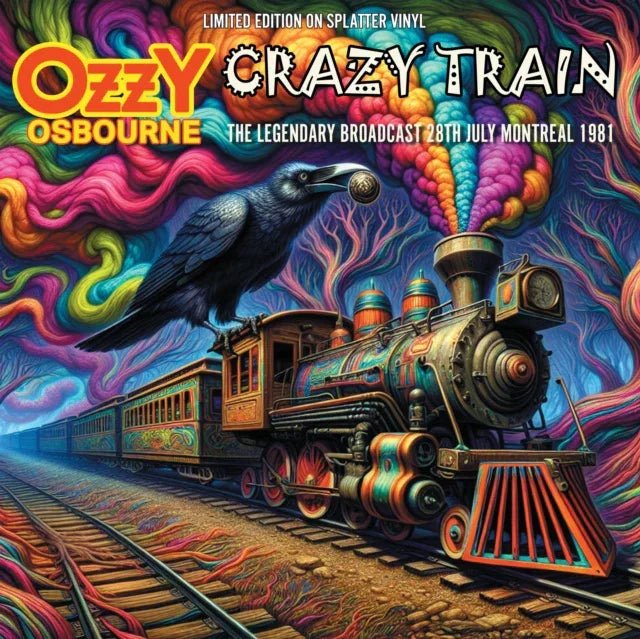 Ozzy Osbourne - Crazy Train: Montreal 1981 Broadcasts (Limited Numbered Edition, Color Splatter Vinyl) (LP) - Joco Records