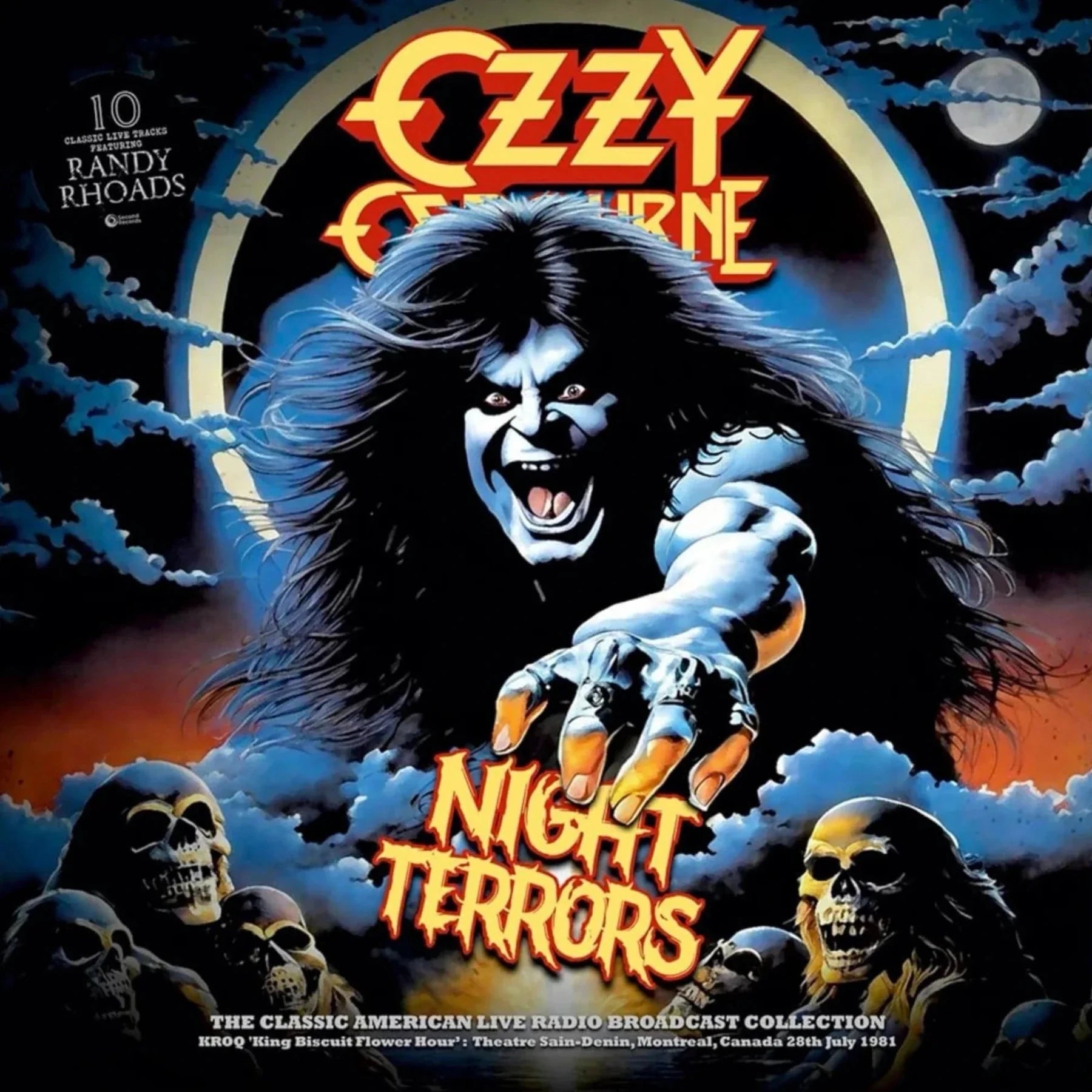 Ozzy Osbourne - Night Terrors (Broadcast Import, 180 Gram, Red Vinyl) (LP) - Joco Records