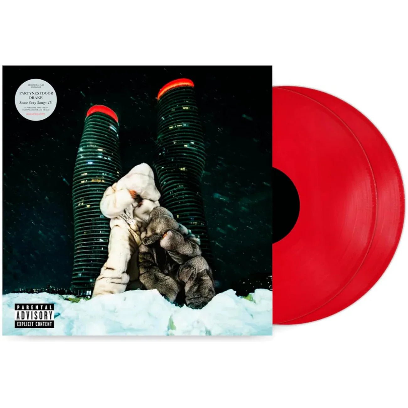 Partynextdoor & Drake $ome $exy $ongs 4 U (Limited Edition, Red Vinyl) (2 LP) - Joco Records