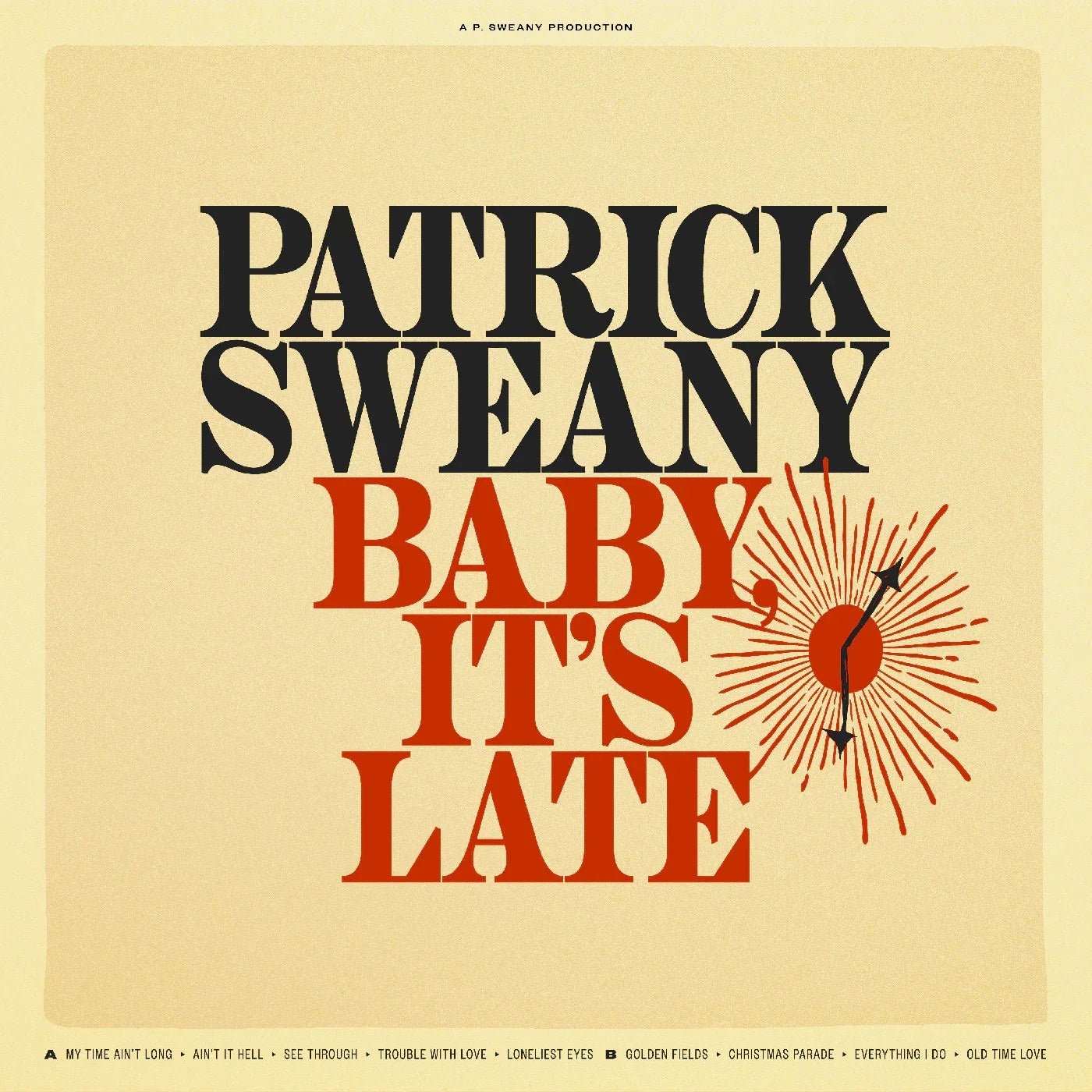 Patrick Sweany - It's Late Baby (LP) - Joco Records