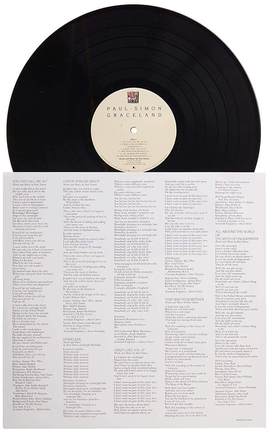 Paul Simon - Graceland - 25th Anniversary Edition (Limited Edition, 180 Gram) (LP) - Joco Records