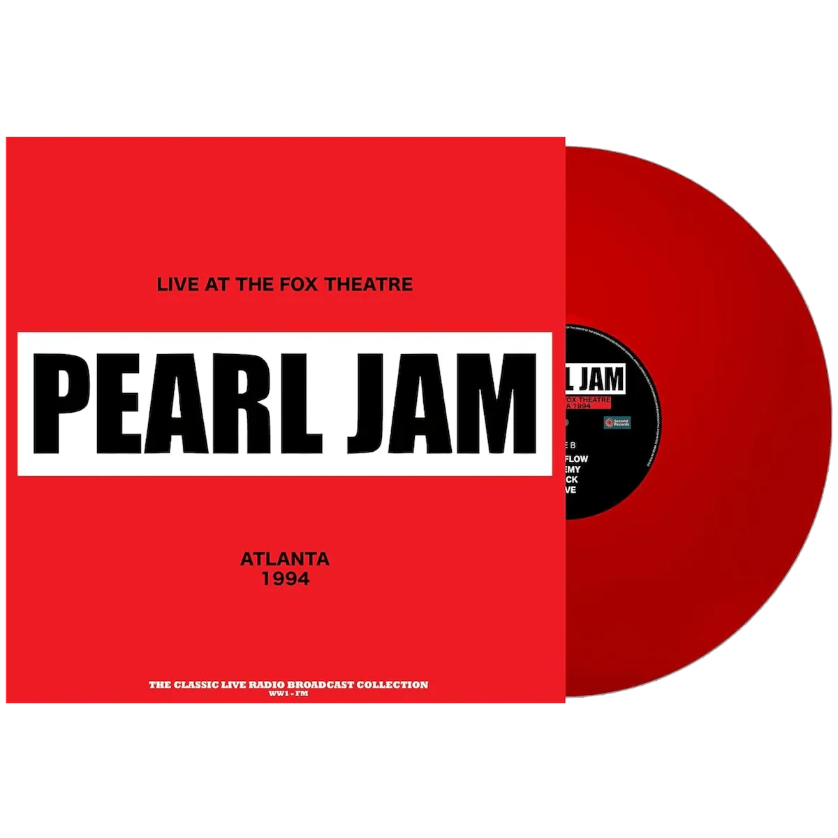 Pearl Jam - Live at the Fox Theatre, Atlanta 1994 (Import, Broadcast Recordings, Red Vinyl) (LP) - Joco Records