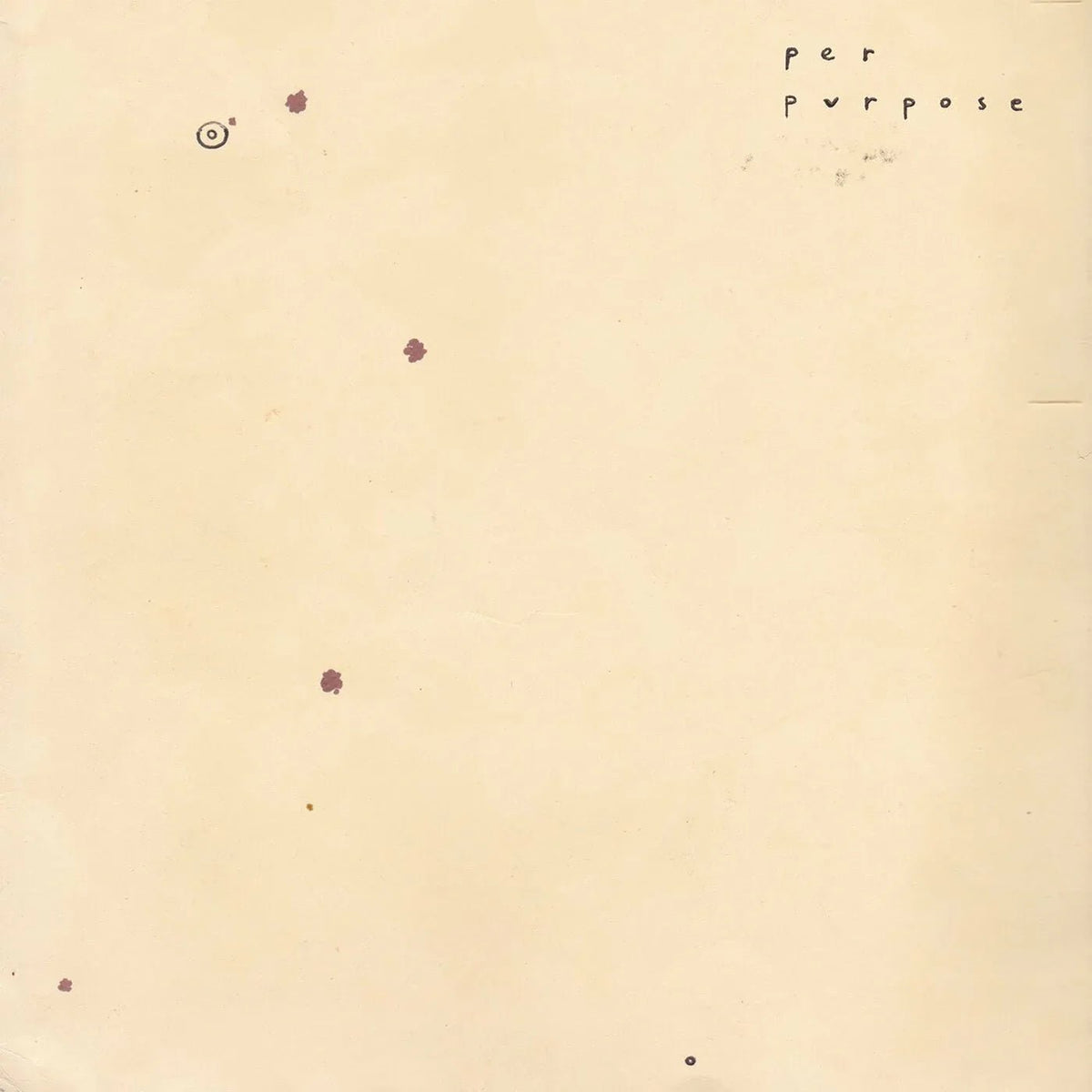 Per Purpose - Circle The Stains (LP) - Joco Records