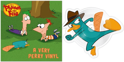 Phineas and Ferb - Perry the Platypus / There's a Platypus Controlling Me (Limited Edition, 10-Inch Vinyl, Die-Cut) - Joco Records