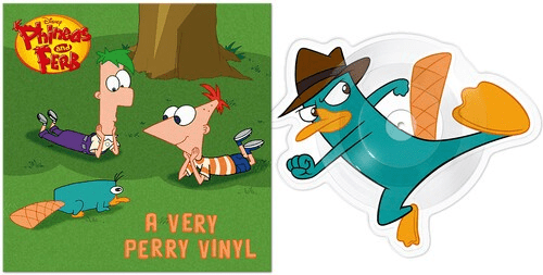 Phineas and Ferb - Perry the Platypus / There's a Platypus Controlling Me (Limited Edition, 10-Inch Vinyl, Die-Cut) - Joco Records