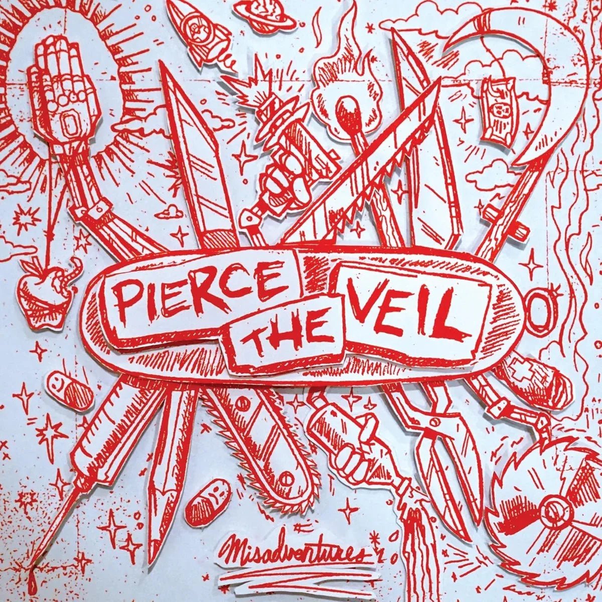Pierce The Veil - Misadventures (Limited Edition, Black & White Splatter Vinyl) (LP) - Joco Records