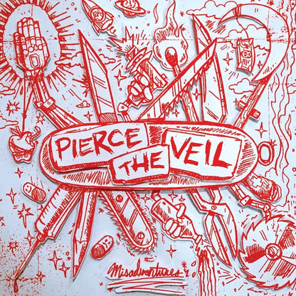 Pierce The Veil - Misadventures (Limited Edition, Black & White Splatter Vinyl) (LP) - Joco Records