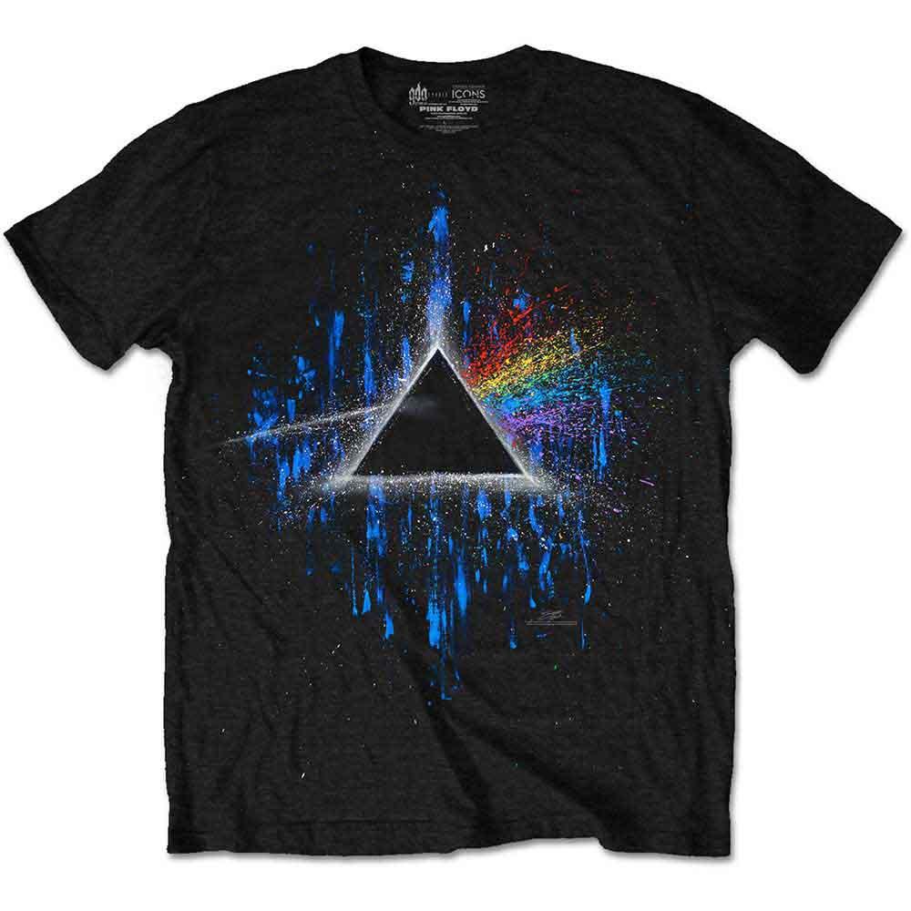 Pink Floyd - Dark Side of the Moon Blue Splatter (T-Shirt) - Joco Records