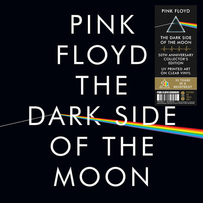 PINK FLOYD - The Dark Side Of The Moon (50th Anniversary) [2023 Remaster] (2LP UV Printed Clear Vinyl Collector's Edition) - Joco Records
