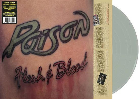 Poison - Flesh & Blood (Translucent Sea Glass Vinyl) (LP) - Joco Records