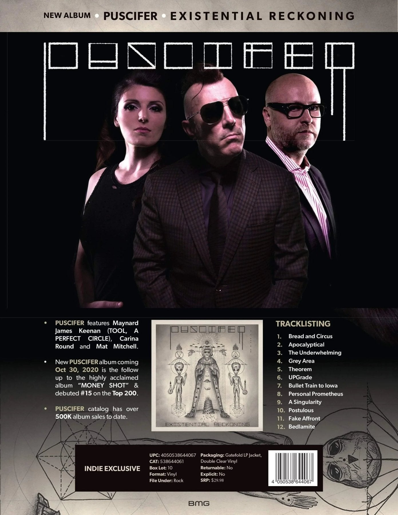 Puscifer - Existential Reckoning (Indie Exclusive) (Clear Vinyl) (2 LP) - Joco Records