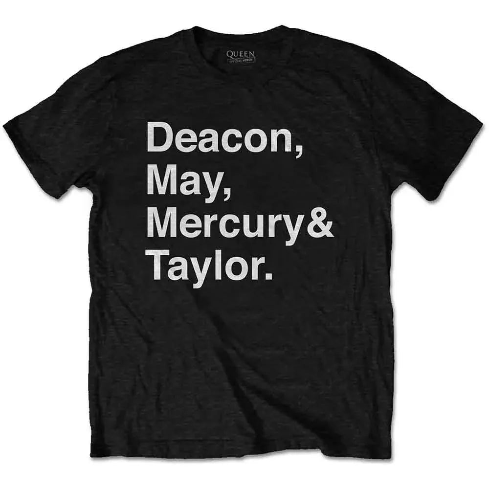 Queen - Helvetica Band (T-Shirt) - Joco Records
