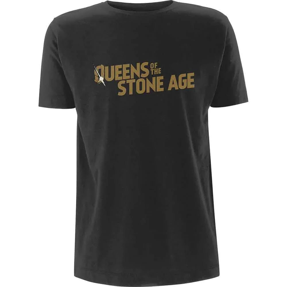 Queens Of The Stone Age - Metallic Text Logo (T-Shirt) - Joco Records