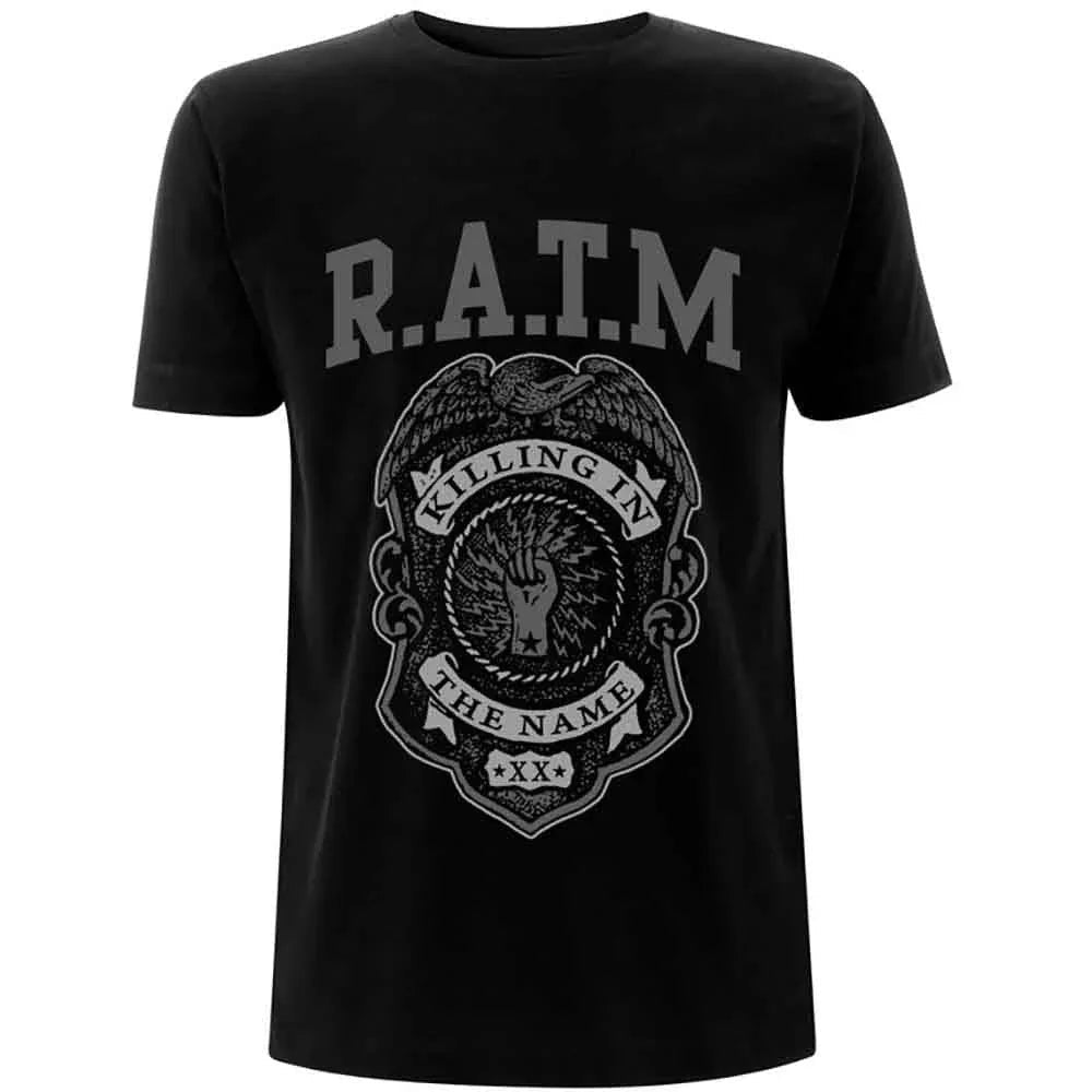 Rage Against The Machine - Grey Police Badge (T-Shirt) - Joco Records