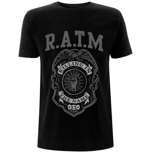Rage Against The Machine - Grey Police Badge (T-Shirt) - Joco Records
