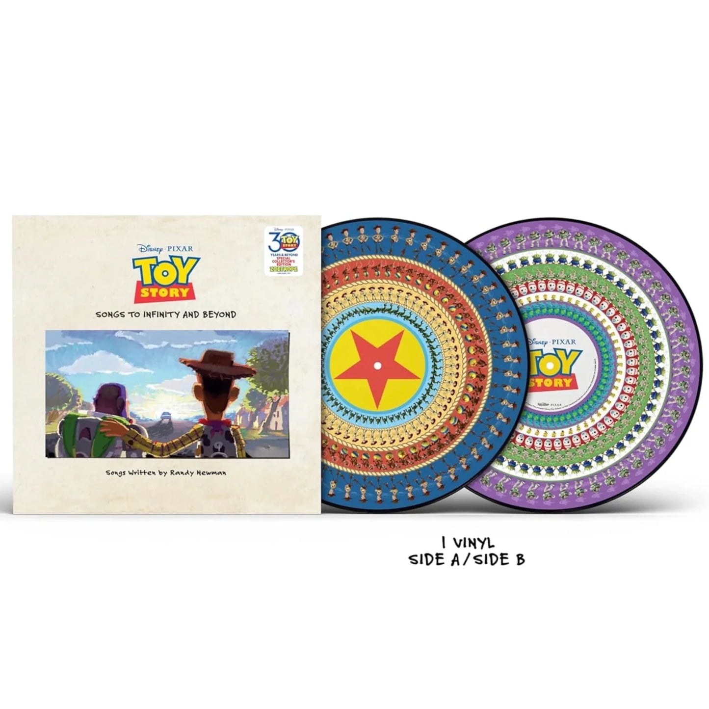 Randy Newman - Toy Story: Songs To Infinity And Beyond (Original Soundtrack) (Limited Edition, ZoeTrope Picture Disc) (2 LP) - Joco Records