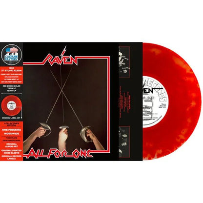 Raven - All For One (Limited Edition, Red & Black Smoke Vinyl) (LP) - Joco Records