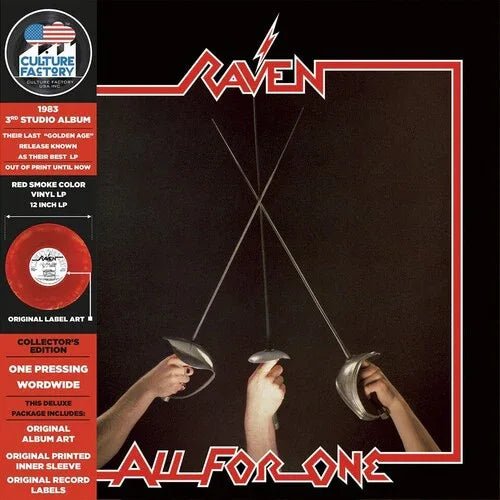 Raven - All For One (Limited Edition, Red & Black Smoke Vinyl) (LP) - Joco Records