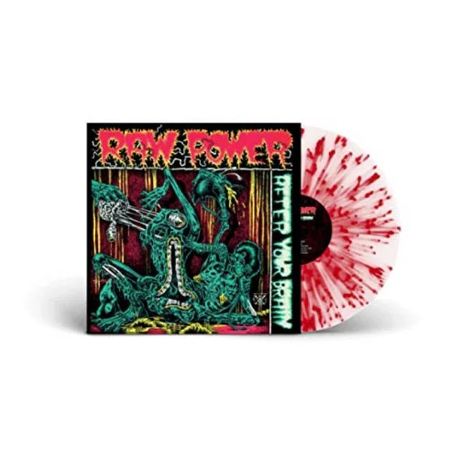 Raw Power - After Your Brain (Limited Edition, White & Red Splatter Vinyl) (LP) - Joco Records