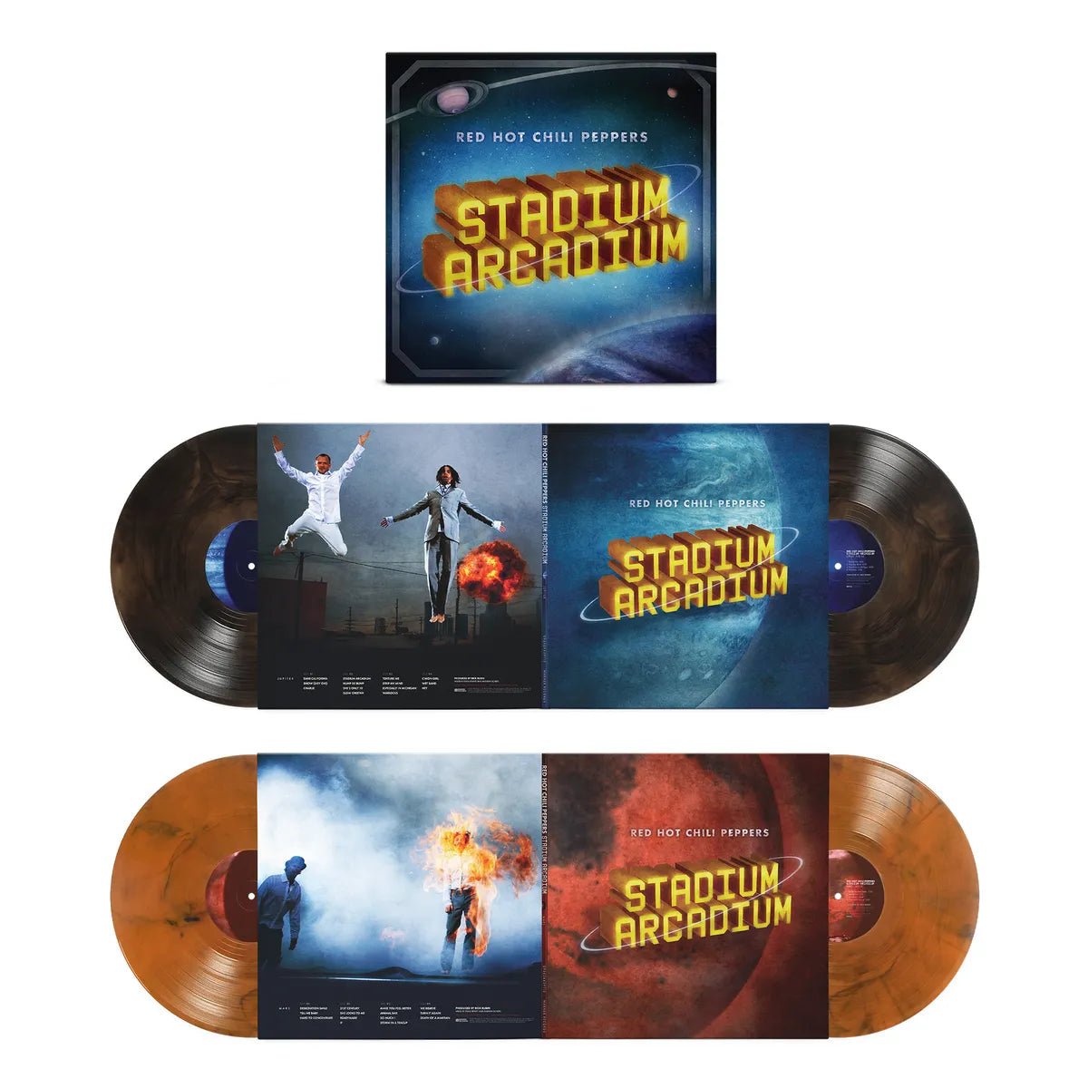 Red Hot Chili Peppers - Stadium Arcadium: 20th Anniversary Edition (Indie Exclusive, Orange Smoke Vinyl) (4 LP) - Joco Records