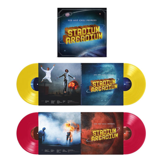 Red Hot Chili Peppers - Stadium Arcadium: 20th Anniversary Edition (Yellow & Apple Red Vinyl) (4 LP) - Joco Records