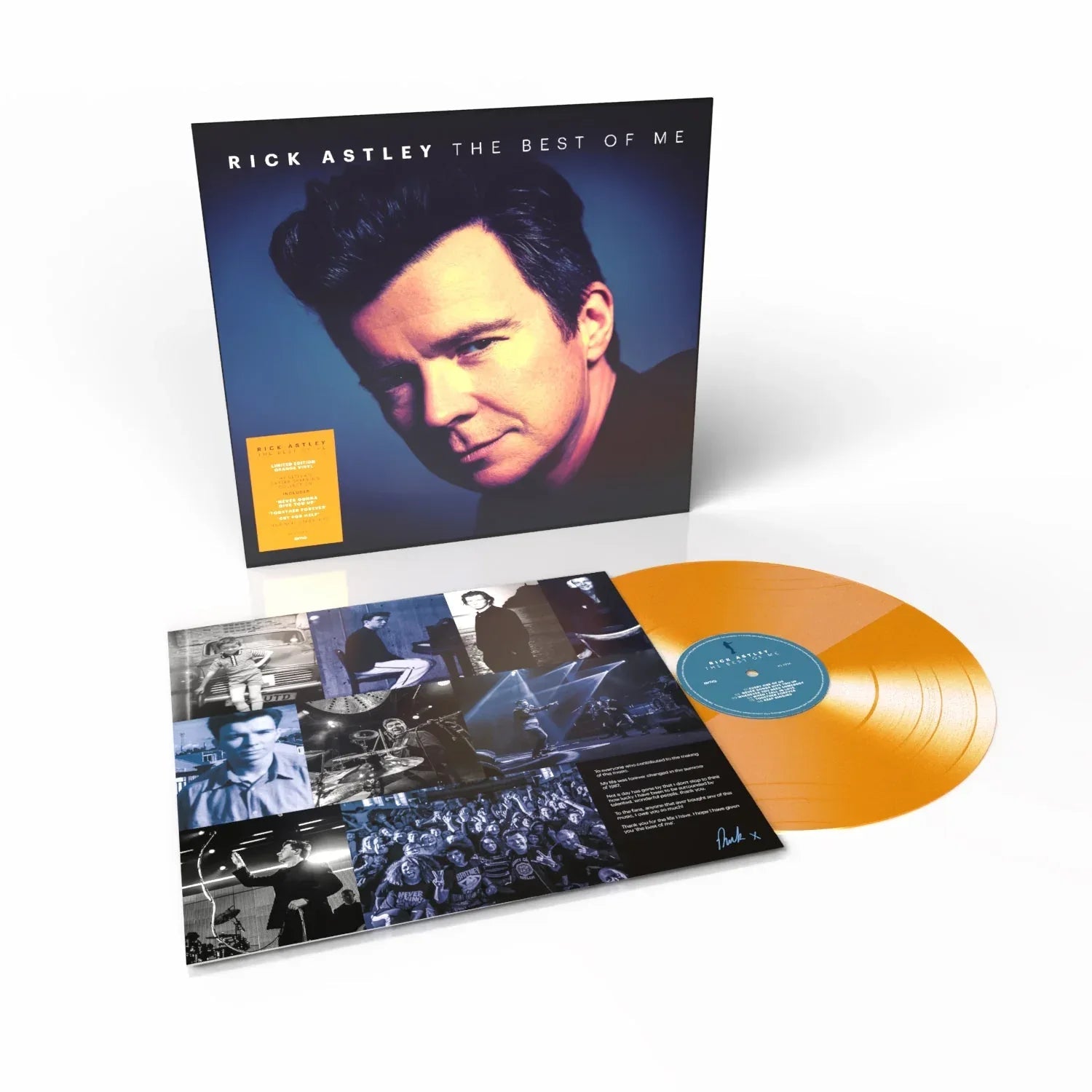 Rick Astley - The Best Of Me (Indie Exclusive, Orange Vinyl) (LP) - Joco Records