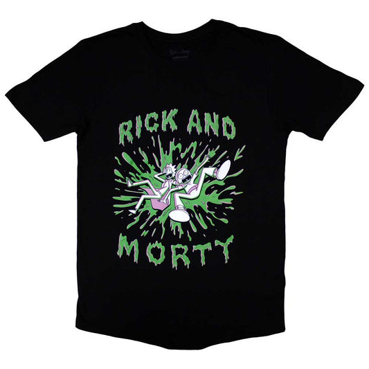 Rick & Morty - Green Splat (T-Shirt)