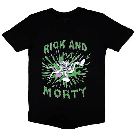 Rick & Morty - Green Splat (T-Shirt) - Joco Records