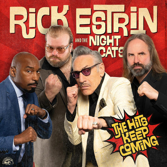 Rick & The Nightcats Estrin - The Hits Keep Coming (Translucent Red Vinyl) (LP) - Joco Records