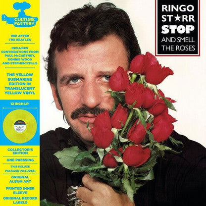 Ringo Starr - Stop and Smell the Roses: Yellow Submarine Edition (Limited Edition, Reissue, Clear & Yellow Vinyl) (LP) - Joco Records