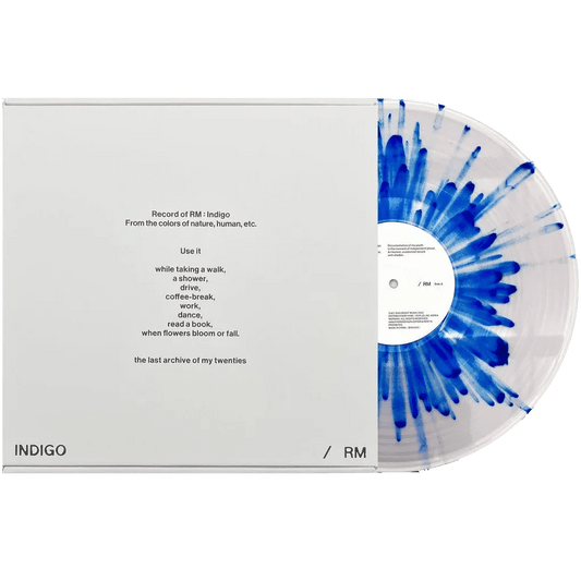 RM (BTS) - Indigo (Limited Edition, Clear & Blue Splatter Vinyl) (LP) - Joco Records