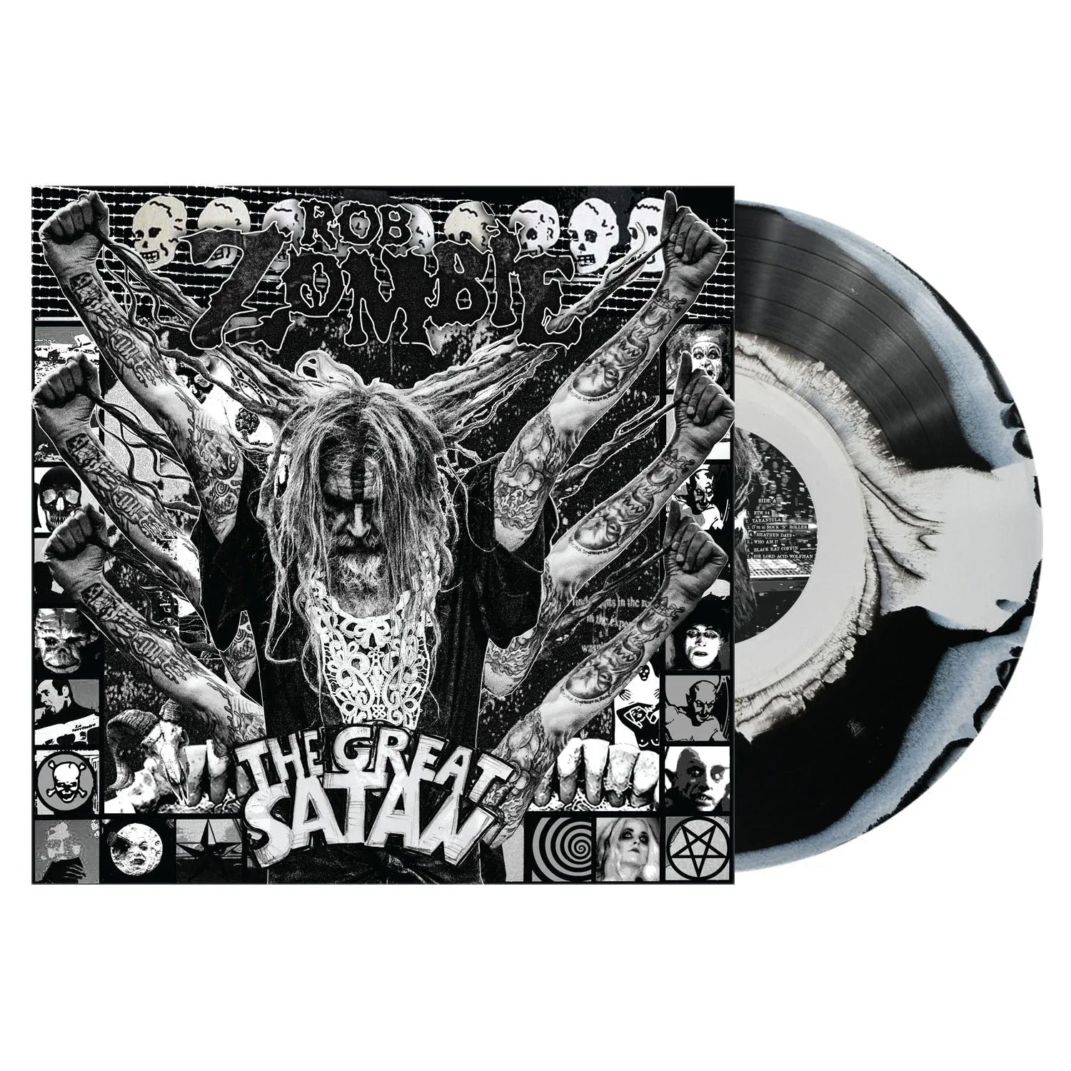 Rob Zombie - The Great Satan (Indie Exclusive, Black White Swirl Vinyl) - Joco Records