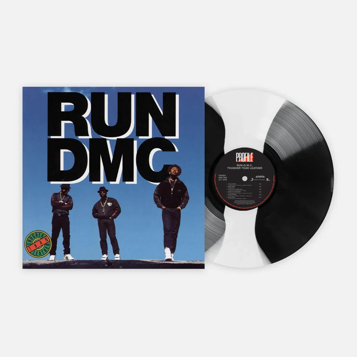 Run Dmc - Tougher Than Leather (Limited Edition, Black & White Stripe Vinyl) (LP) - Joco Records