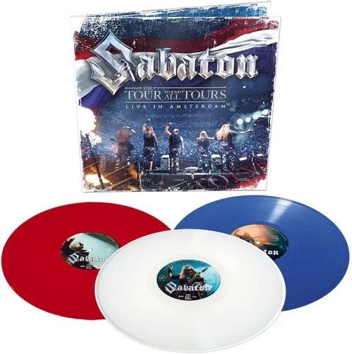 Sabaton - The Tour To End All Tours: Live In Amsterdam (Red Vinyl, White Vinyl, Blue Vinyl, Gatefold) (3 LP) - Joco Records