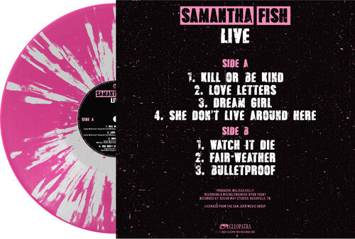 Samantha Fish - Live (Color Vinyl, Pink & White Splatter) - Joco Records